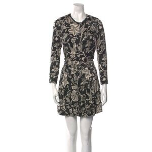 Isabel Marant silk dress black and white